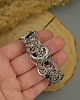 bransoletki wire wrapping Bransoleta szeroka czarny onyks wire wrapping stal chirurgiczna 2