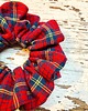 gumki do włosów Pela' SCRUNCHIE Cozy czerwona w kratkę 2