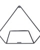 kwietniki Kwietnik Metalowy Ścienny PENTAGONO PRO 37/42cm Szary 1