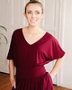 sukienki midi damskie Sukienka CARRIE midi  burgund 3
