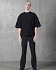 t-shirty męskie T-shirt oversize Wafel czarny 4
