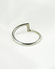 pierścionki srebrne Srebrny pierścionek Zen- na mały palec, pinky ring,  HerRing 6