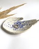 pojemniki na biżuterię Ceramiczna Dłoń Niebieskie Ciapki 1