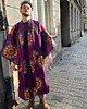 koszule męskie Piękne fioletowe kimono Mandala 2