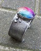 bransoletki wire wrapping Tęczowa  - bransoletka regulowana 4