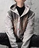 bluza z kapturem damska Grey  hypno bluza bomberjacket 1