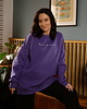 bluza bez kaptura damska Bluza OVERSIZE fioletowa WSPANIALE! 1