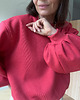 bluza bez kaptura damska Bluza Enjoyable rasberry 6