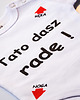 body i śpiochy niemowlęce Body z krótkim rękawem Tato dasz radę 1
