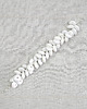 bransoletki - inne 6372 biała, błyszcząca bransoletka 1