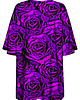 t-shirt damskie DR.CROW T-shirt Damski Oversize Purple Roses 1