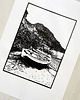 grafiki i ilustracje Linoryt  "Port de Valldemossa" (Majorka) 8