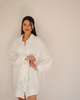 koszule damskie  Sukienka Koszulowa White Retro Shirtdress 2