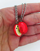 naszyjniki - inne Naszyjniki Dwie Połówki Jabłka 4