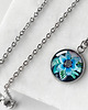 wisiory Blue flower naszyjnik na romantyczną randkę 6