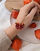 wisiory Bordowy jesienny naszyjnik motyl, moda w stylu boho, akcesoria dla niej 1