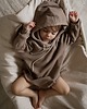 bluzy dla niemowlaka Bluzobody z kapturem dla dziecka oversize wafel organic 3