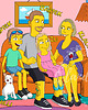 plakaty Plakat The Simpsons portret dla par, portret rodzinny 2