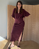 sukienki midi damskie Sukienka Power burgundy 4