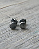 kolczyki wire wrapping Kropeczka 5,5 mm - sztyfty 1