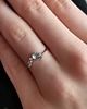 pierścionki złote Pierścionek złoty z chalcedonitem i diamentami 5