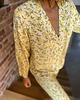 piżamy damskie Piżama z wiskozy w cytrynki długa 5