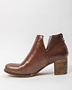 botki damskie SKÓRZANE BOTKI DO KOSTKI ZAPATO 501 BRĄZ RETRO 3