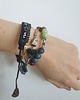 bransoletki z kamieni naturalnych Bransoletka BOHO ART jadeit, turkus, brąz, beż, krem 5