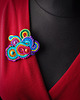 broszki Kolorowa broszka soutache 3