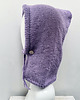 czapki damskie Balaclava oversize kominiarka kaptur zamiast czapki z merino piękny liliowy 4