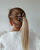 gumki do włosów Gumka jedwabna, scrunchie, frotka beżowa panterka MIDI 3