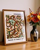 grafiki i ilustracje PLAKAT dekoracyjny folkowa sztuka skandynawska mid century 6