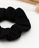 gumki do włosów Scrunchie/frotka dzianina czarna 1