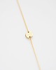 bransoletki złote 16k Gold Plated 2 Holes Small Round Tag Bracelet 3