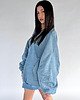 kurtki damskie Kurtka jeansowa typu bomber oversize denim light blue 3