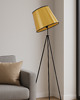 lampy podłogowe Loftowa lampa stojąca na trójnogu do salonu OSLO MIRROR 1