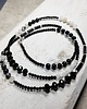 korale Czarno-biały długi sznur korali kors2 7