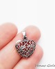 wisiory Zawieszka srebrna - Heart black 1