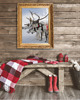 plakaty PLAKAT skandynawski renifery zimowy 2