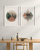 plakaty Zestaw 2 geometrycznych grafik na ścianę, skandynawski styl, nordic style. 7