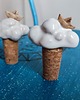 przechowywanie - różne Ceramiczny korek do wina Chmurka 3