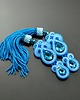 kolczyki chwosty Kolczyki chwosty sutasz Blue Tassel Sky 3