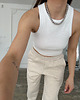 spodnie dresowe damskie Spodnie Vintage light mocca melange 3