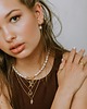 naszyjniki - inne Naszyjnik z naturalnych pereł z dużą literką 1