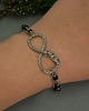 bransoletki wire wrapping Bransoletka nieskończoność czarny onyks wire wrapping 3