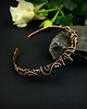 bransoletki wire wrapping Miedziana bransoleta cuff z onyksem 9