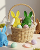 ozdoby wielkanocne Jajko Zajączek Królik na Wielkanoc do Stroika Koszyka 3D Figurka do Stroika 2