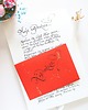 kartki scrapbooking Kaligrafia: List miłosny pisany ręcznie atramentem 1