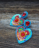 kolczyki soutache Kolekcja Frida - kolczyki kolorowe serca 2
