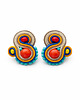 kolczyki soutache Małe etniczne kolczyki sutasz 2